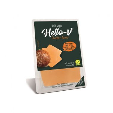 Vegāniskais produkts Cheddar, šķēles, t.s.s. 48%, VEGAN, 10*140g, Kolios