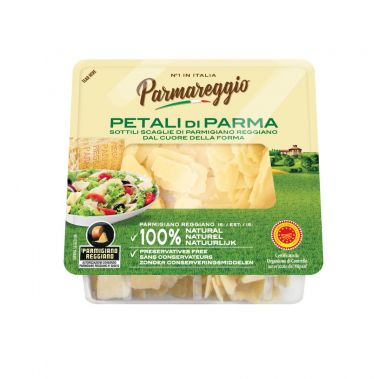 Siers Parmigiano Reggiano Petali di Parma, pārslas, t.s.s. 40%, izt. min. 12mēn., 10*80g, Parmareggio