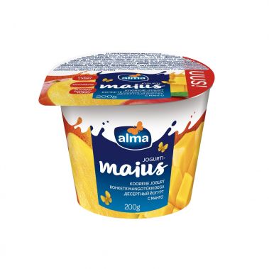 Jogurts Alma ar 12.4% mango, t.s. 4.2%, 12*200g