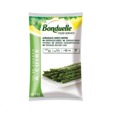 Sparģeļi zaļie 16-20mm, sald., IQF, 5*1kg, Bonduelle