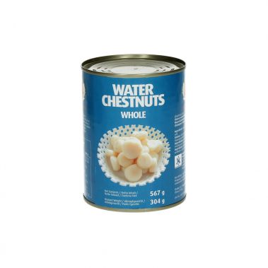 Water chestnuts, whole, peeled, canned, 12*567g (d.w. 304g)
