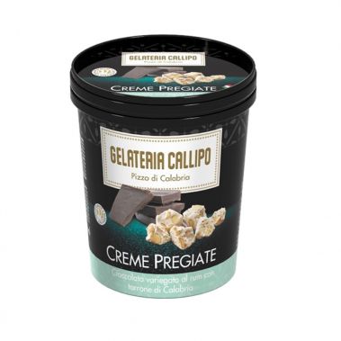 Saldējums Creme Pregiate Chocolate Nougat&Rum, 6*310g, Callipo Gelateria