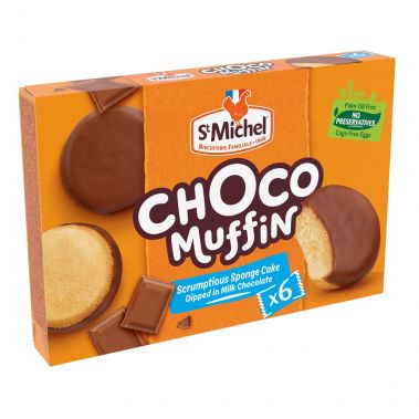 Cepumi biskvīta Choco Muffin šokolādē, IWP, 9*180g, St Michel