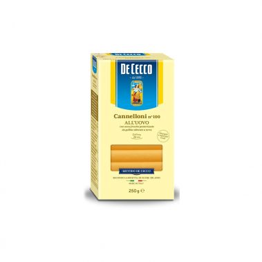 Pasta Cannelloni-100 olu, 12*250g, DeCecco