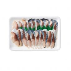Makreles filejas "Shime Saba", marin., sushi topping, 20*8g, sald., 25*160g