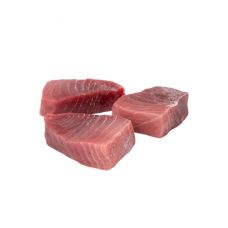 Tuna steaks, skin off, bones-out, 170-230g, frozen, IVP, 10*1kg(n.w.900g)