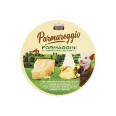 Siers kausētais Formaggini ar Parmigiano Reggiano, trīssturīši, 12*140g, Parmareggio