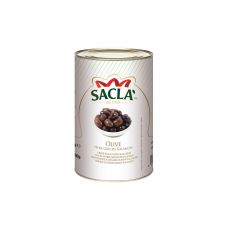 Olīvas melnās a/k, Kalamata, sālsūdenī, 180/200, 3*4.25kg (s.s. 2.5kg), Sacla