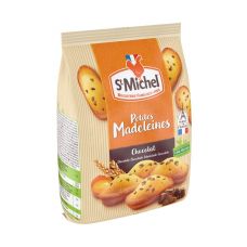 Kēkss Madeleines ar šokolādes gabaliņiem, mini, 10*175g, St Michel